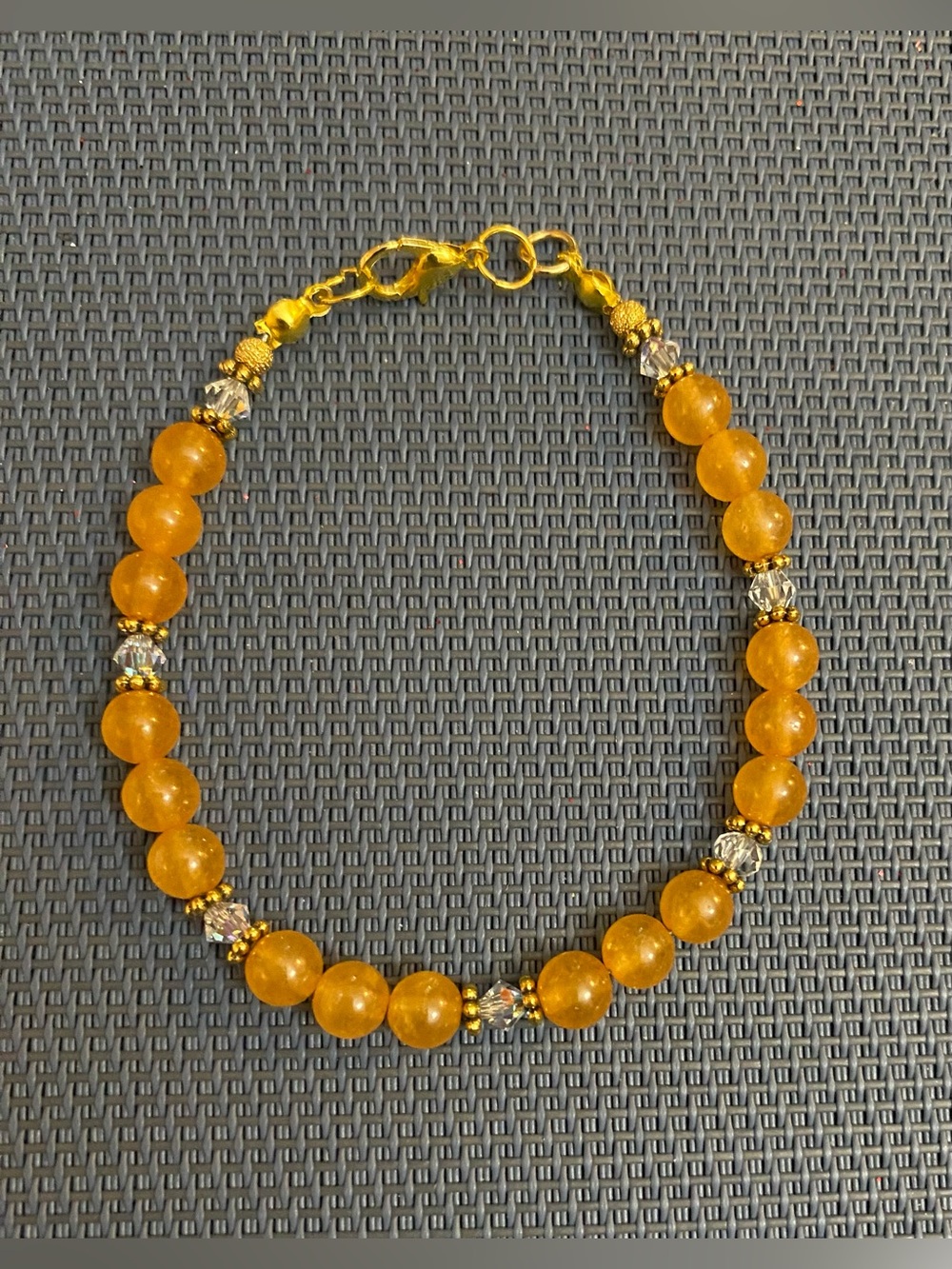 NEW Quartzite/Swarovski crystal bracelet